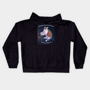 The Big Fat Orange Cat of the Galaxy Looks Down Upon You Kids Hoodie